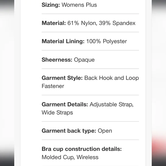 NWT Auden wire free bra 44D - Picture 9 of 11